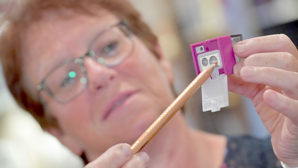 Auch bei Anspitzern gibt es klimafreundliche Varianten: Haltbar sind Spitzer mit Metallkern. Foto: Ortgies