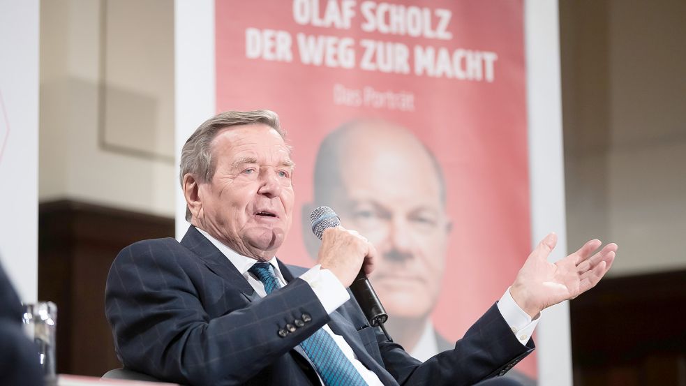 Viele Parteimitglieder würden Gerhard Schröder gerne aus der SPD werfen. Foto: dpa/Christoph Soeder