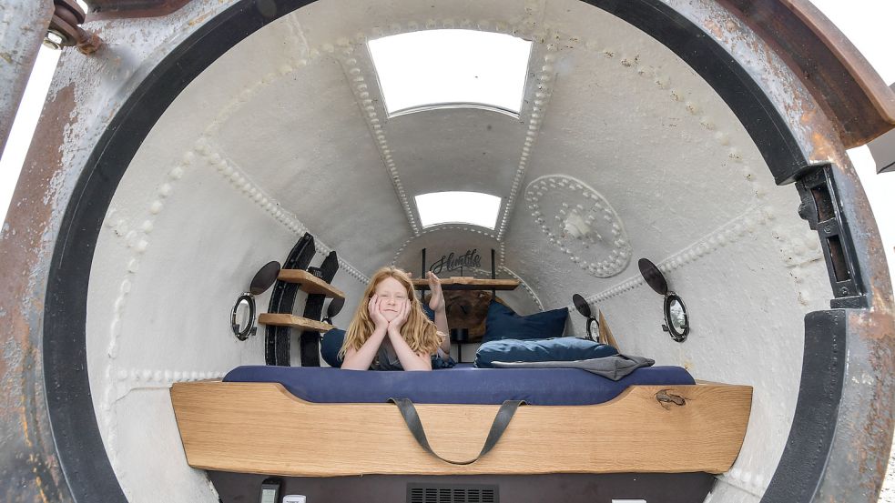 Ein Blick ins Innere der Schlafboje: Sie bietet ausreichend Platz für ein Abenteuer. Foto: Ortgies