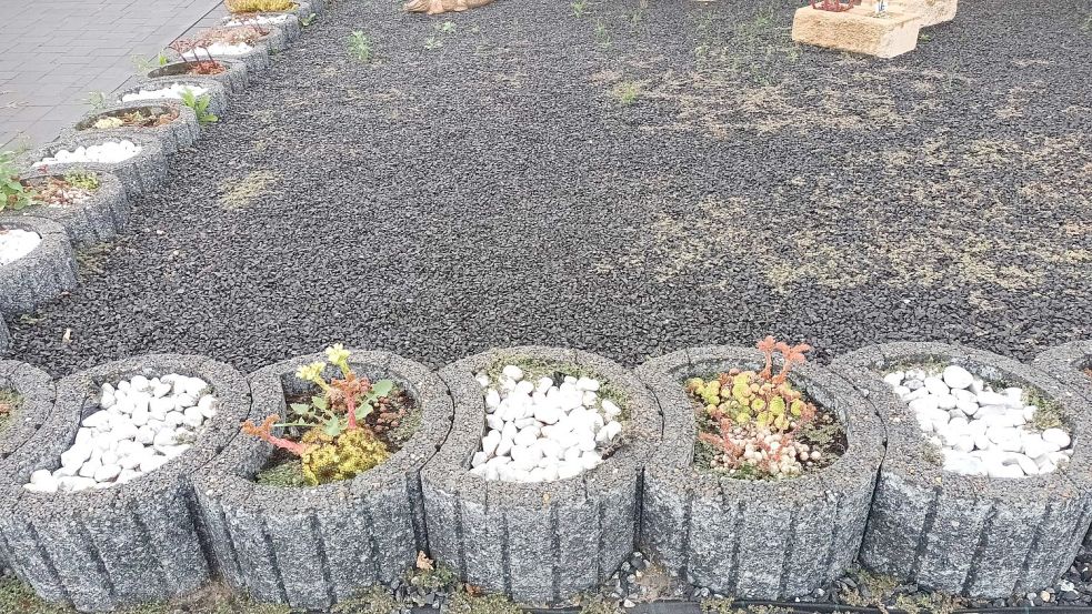Auch im Rheiderland gibt es Schottergärten. Foto: Vogt