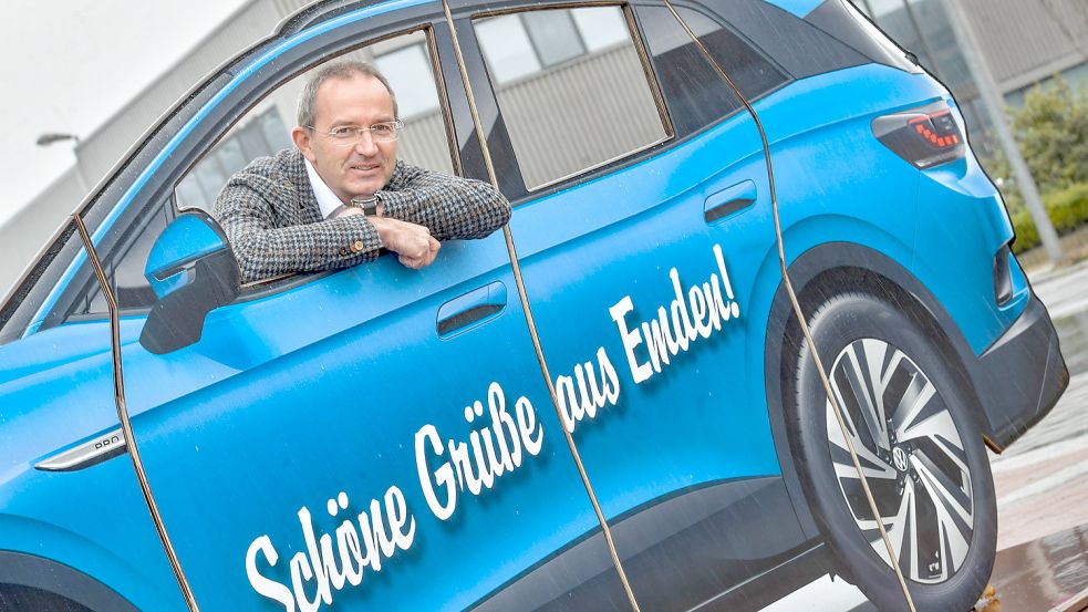 Werksleiter Uwe Schwartz: „Mit dem Produktionsstart des ID.4 hat für Emden eine neue Ära begonnen.“ Foto: Ortgies