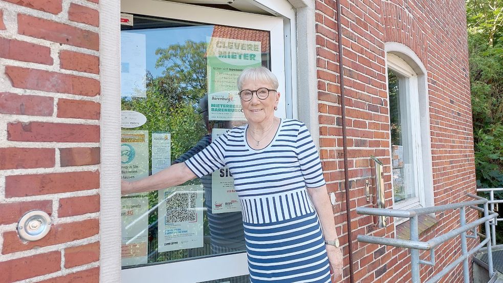 Berendine Bamminger lebt seit 37 Jahren in Barenburg und arbeitet ehrenamtlich bei der Mieterberatung im Ortsteil. Foto: Hanssen