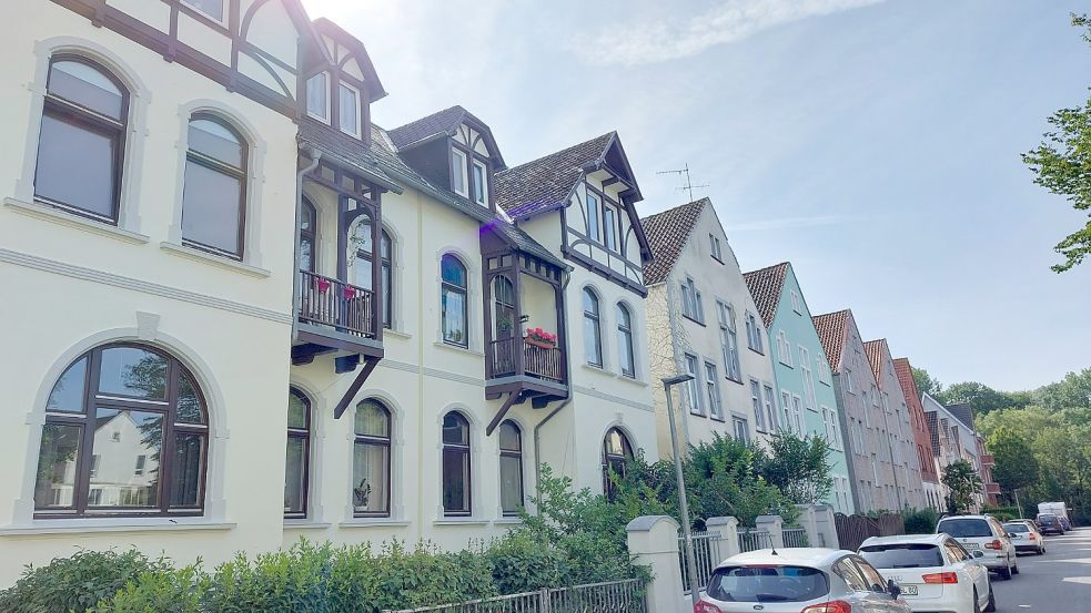 Viele Straßenzüge in Barenburg bestechen durch interessante Häuser. Foto: Hanssen