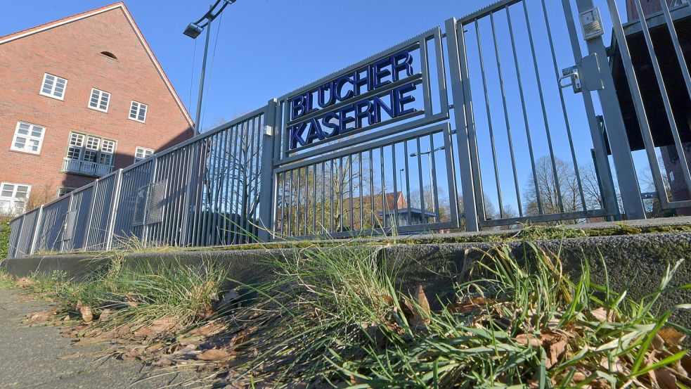 Die Blücher-Kaserne in Aurich steht seit fast neun Jahren leer. Fotos: Archiv/Ortgies