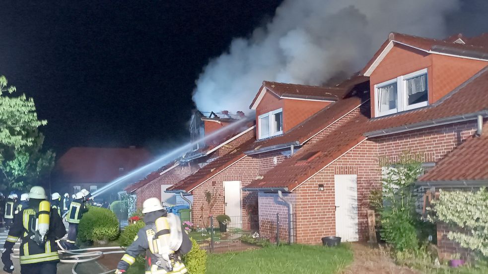 Die Feuerwehr war in Uthwerdum im Einsatz. Foto: Kreisfeuerwehrverband Aurich