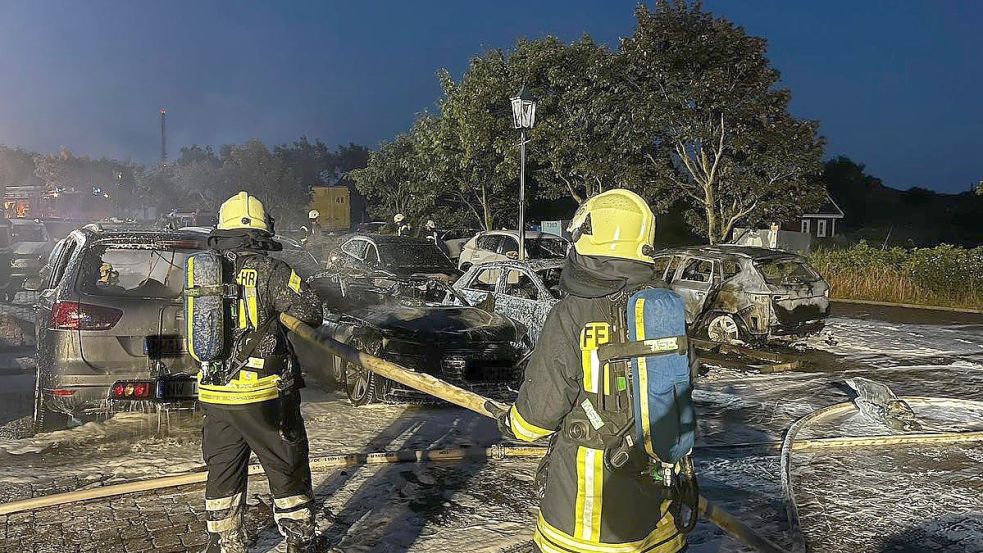 Die Feuerwehr auf Borkum musste am frühen Sonntagmorgen ausrücken. Foto: Feuerwehr