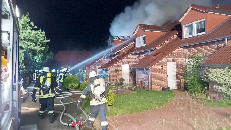 Das Reihenendhaus wurde durch das Feuer zerstört. Foto: Archiv