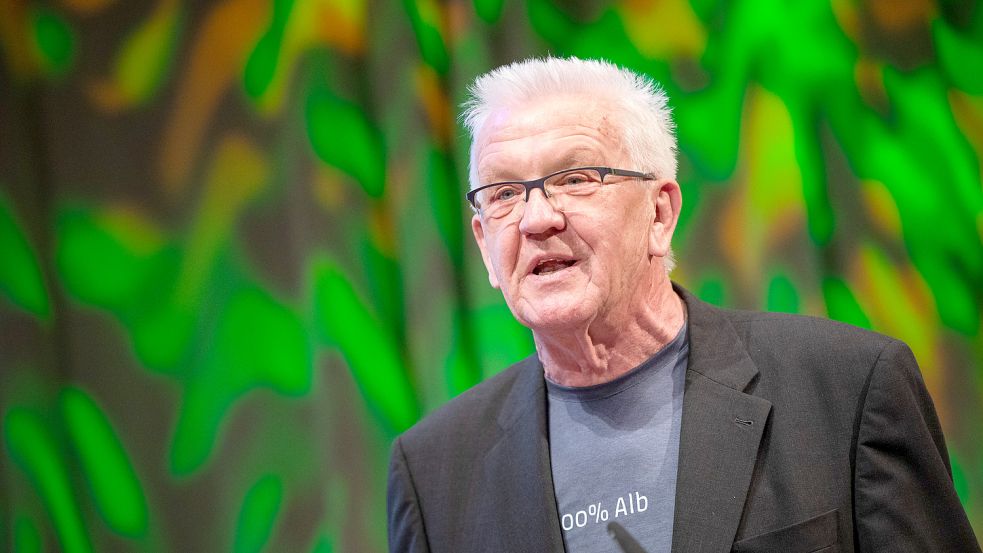 Lieber Waschlappen nutzen, statt zu duschen: Winfried Kretschmann (Grüne). Foto: DPA