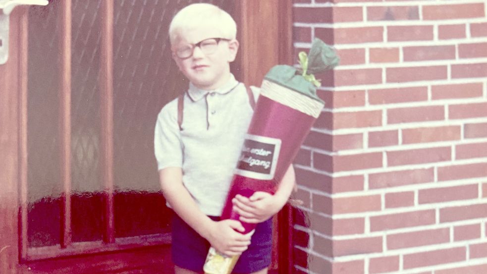Horst Feddermann bei der Einschulung. Foto: Privat