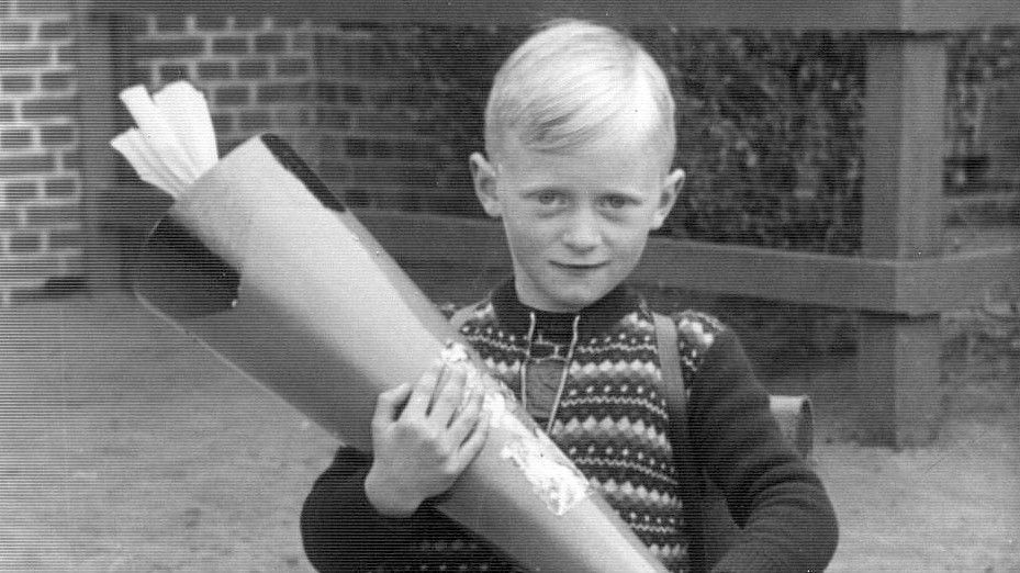 Alfred Meyer bei der Einschulung. Foto: Privat