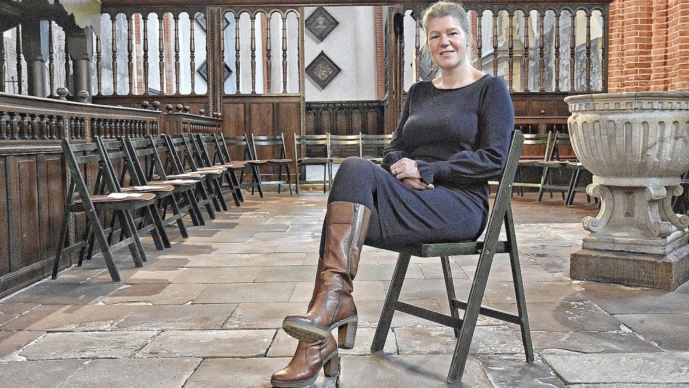 Pastorin Steffi Sander hört nach elf Jahren in der Gemeinde Hinte auf. Foto: Archiv
