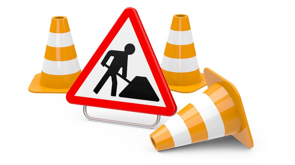 An der Kreisstraße 59 wird gearbeitet. Foto: beermedia.de/Fotolia