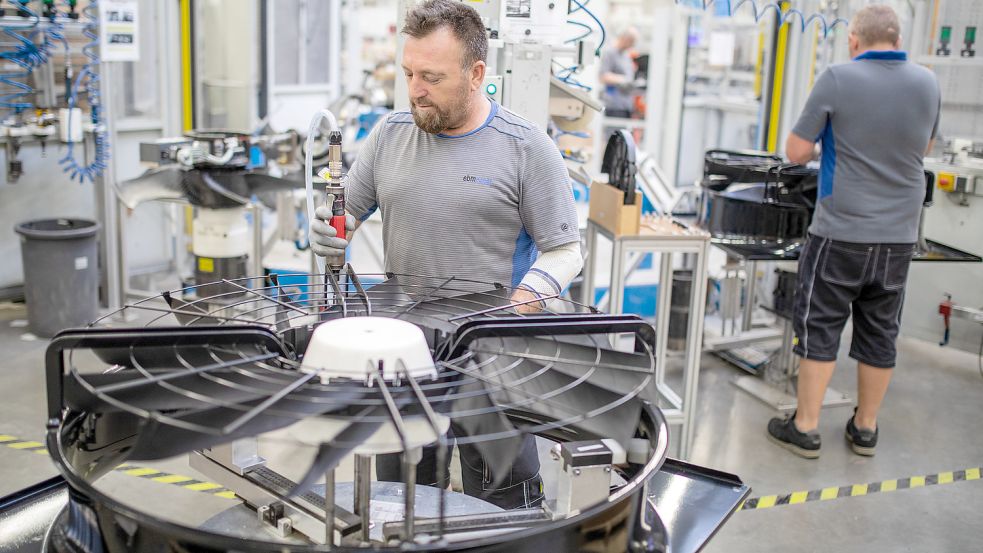 Die deutsche Industrie hat im Juli den sechsten Monat in Folge weniger Aufträge erhalten. Foto: dpa/Christoph Schmidt