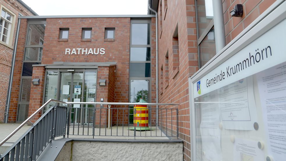 Am Donnerstag tagte der Bildungsausschus im Rathaus der Gemeinde Krummhörn.Symbolfoto: Hillebrandt/Archiv