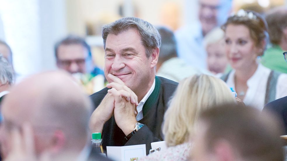 CSU-Chef Markus Söder, hier beim Berliner Auftakt des Münchner Oktoberfestes, wird an diesem Samstag beim CDU-Parteitag in Hannover auftreten. Foto: Annette Riedl