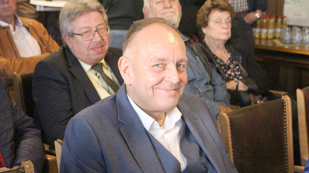 Der FDP-Landtagskandidat Stephan Bünting am Wahlabend im Wittmunder Kreishaus. Foto: Oltmanns