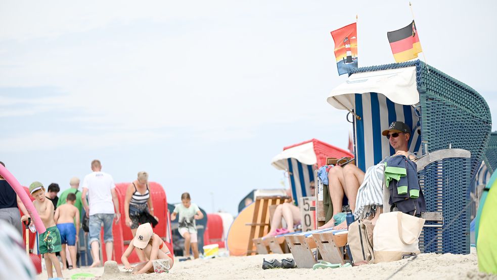 Im Juli dieses Jahres übernachteten weniger Gäste an der ostfriesischen Nordseeküste als im Vorjahresmonat. Foto: Klemmer/DPA