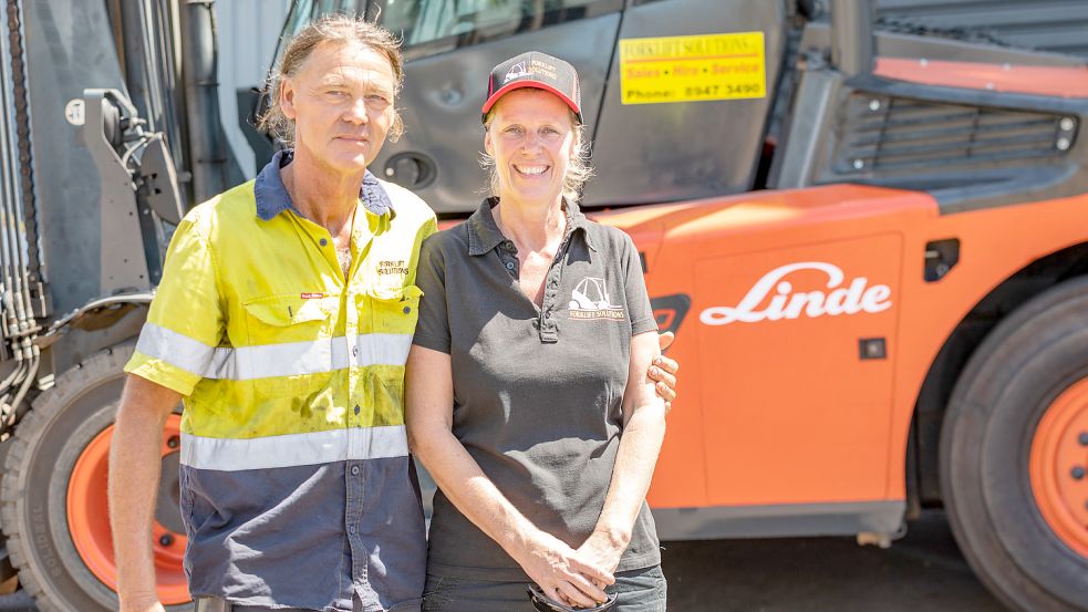 Die beiden Auswanderer Edgar Junkhoff und Silke Fißer leben seit 19 Jahren in Australien und fühlen sich hier sehr wohl. Foto: Bundeswehr / Francis Hildemann