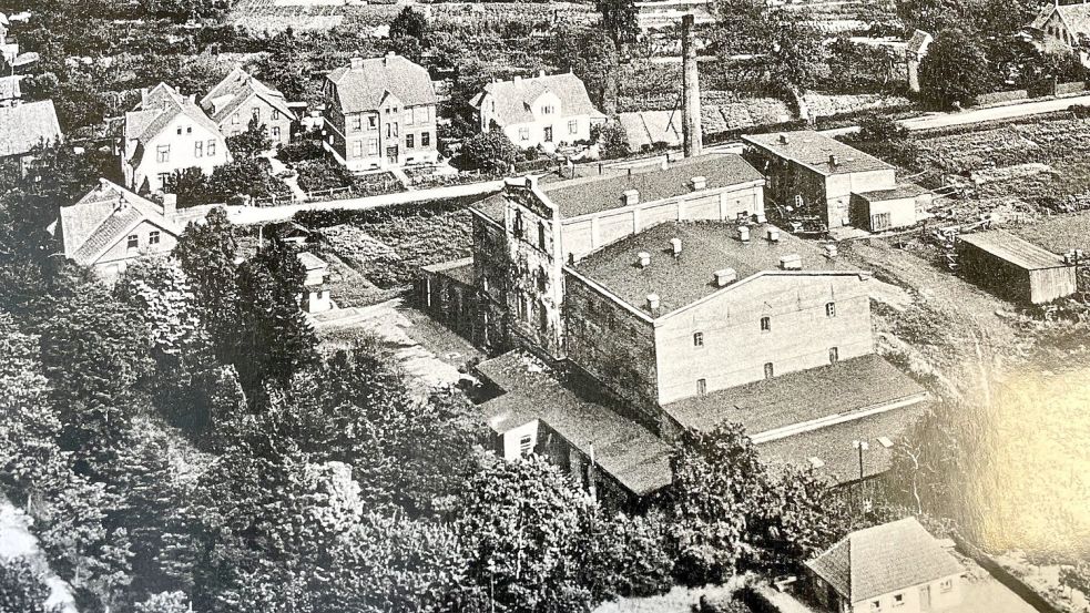 Die Ulferts-Brauerei bestand aus einem dreigeschossigen Haupt- und verschiedenen Nebengebäuden. Foto: Sammlung Maaß