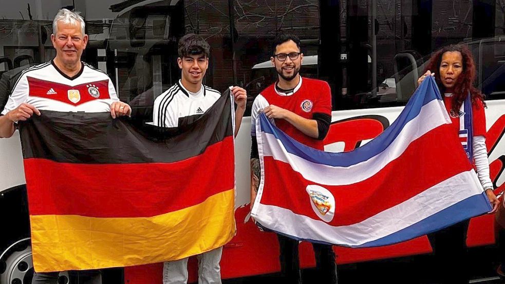 Das Bild zeigt Rüdiger Fischer (von links), Sohn Ronaldo, Neffe Brandon und Roxana Flores-Fischer. Foto: Privat
