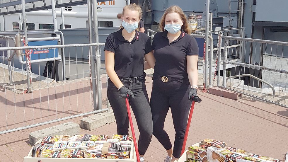 Die Molkerei Rücker hat im vergangenen Jahr am Fähranleger auf Norderney Proben ihrer Produkte verteilt. Foto: privat