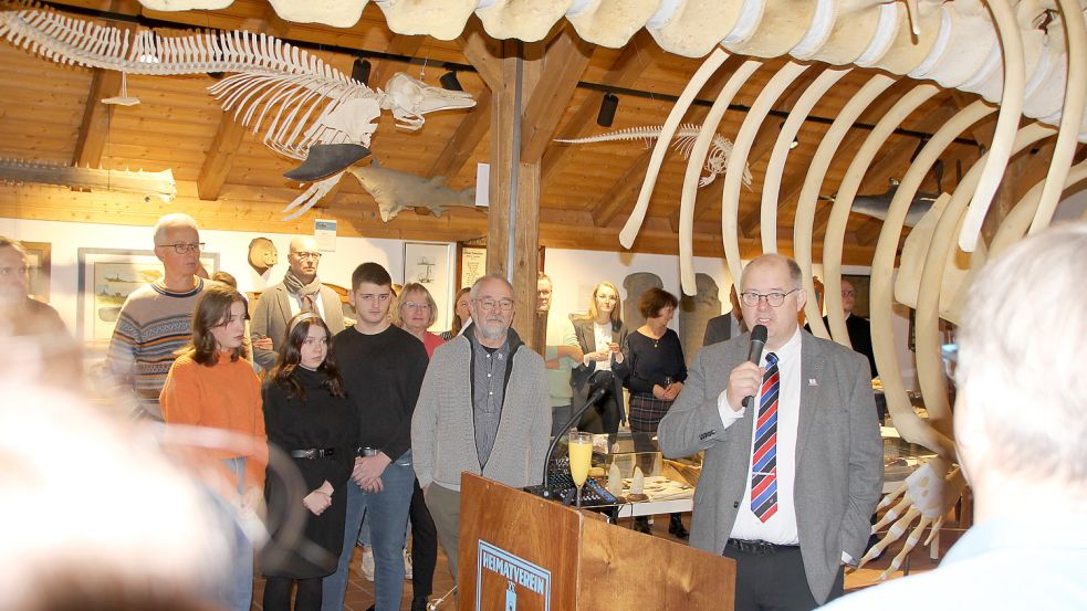 Pflichttermin am Anfang des Jahres: der Vereinsvorsitzende Markus Stanggassinger hält eine Ansprache beim Neujahrsempfang – natürlich auf Platt. Foto: Ferber