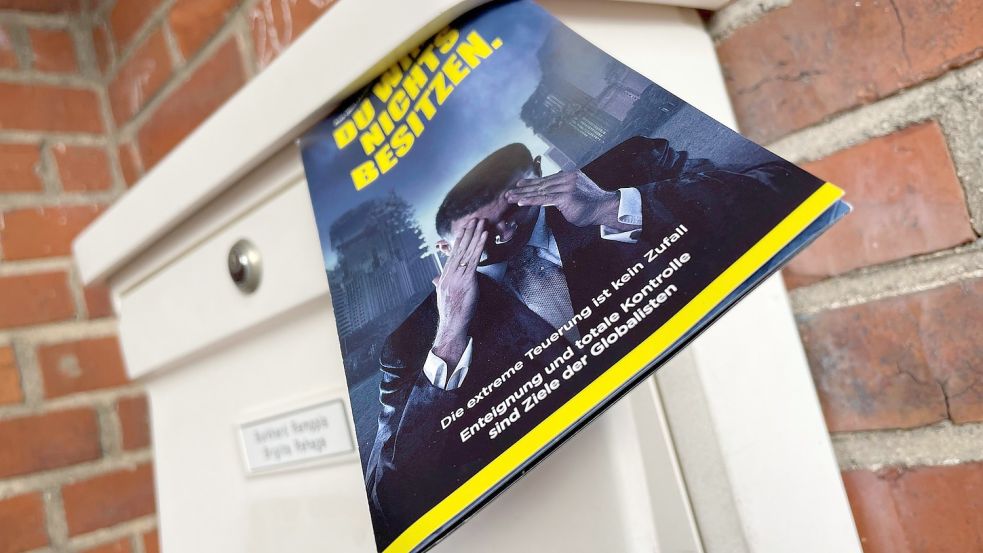 Dieses Faltblatt steckte am Samstag im Postkasten von Burkhard Remppis. Foto: Päschel