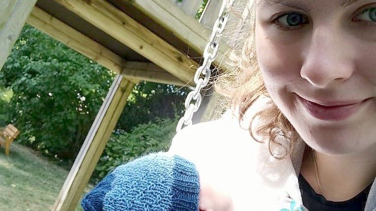 Mutter Hanna und ihr kleiner Sohn Matheo. Foto: privat