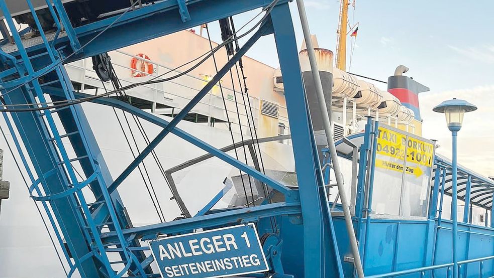 Am 13. November vergangenen Jahres war es zu dem Vorfall im Borkumer Hafen gekommen. Foto: Archiv/Kauf