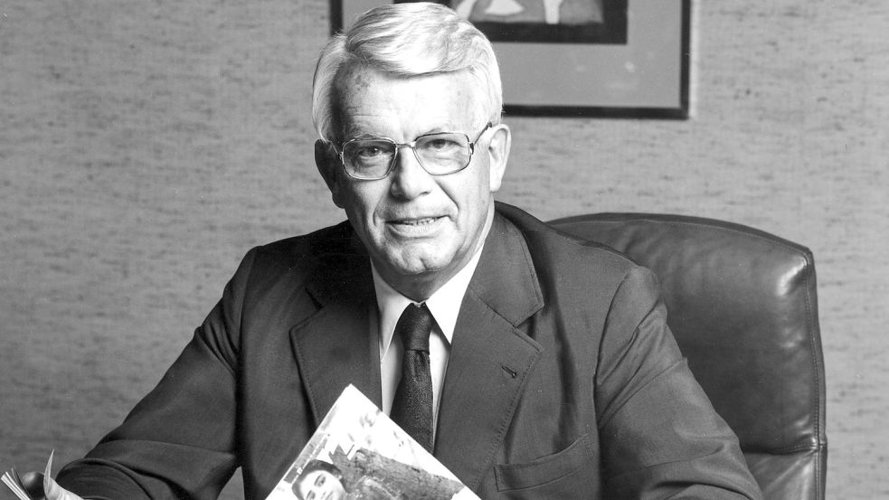 Stern-Herausgeber Henri Nannen: Der Emder rief 1965 den Jugend-Wettbewerb ins Leben. Foto: DPA