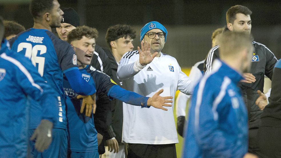 Ärger gab es nach dem Abpfiff noch zwischen den Teams. Foto: Doden/Emden