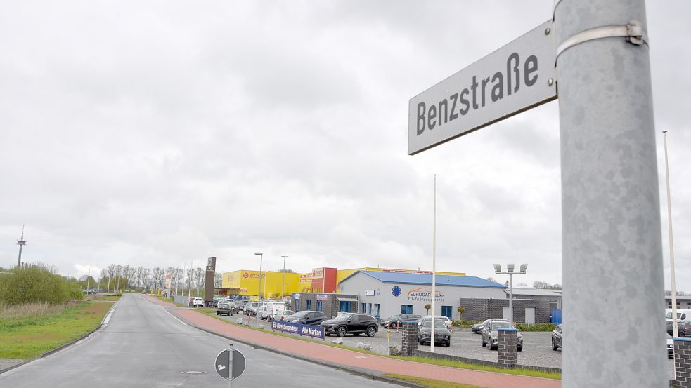 Das Gewerbegebiet an der Benzstraße soll erweitert werden. Foto: Kierstein/Archiv