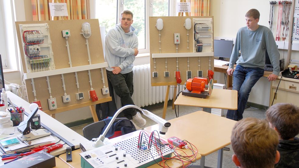 An den BBS Borkum können verschiedene Ausbildungsberufe erlernt werden, nicht nur aus dem Bereich Handwerk. Foto: Ferber