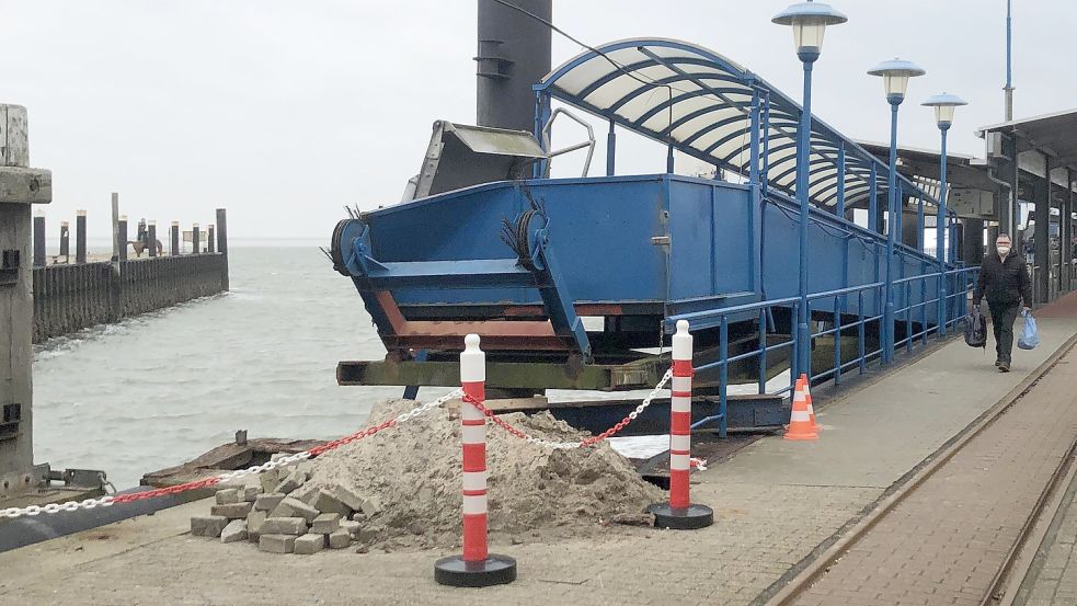 So sah die beschädigte Rampe kurz nach dem Zusammenstoß aus. Foto: Kauf/Archiv