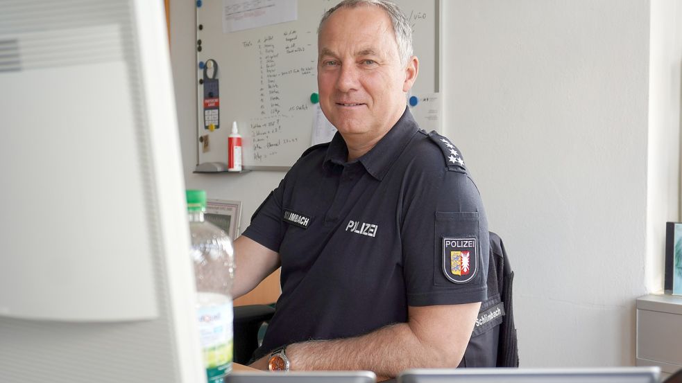 Kai Schlimbach ist Leiter des 1. Reviers an der Altonaer Straße in Neumünster. Foto: Tilman Wrede