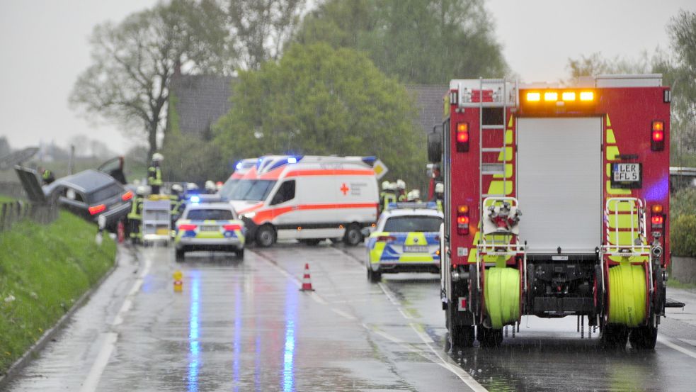 Zahlreiche Einsatzkräfte waren vor Ort. Foto: Wolters