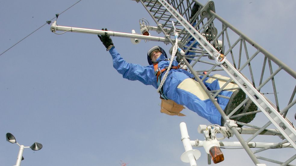 Gemessen wird beim Deutschen Wetterdienst nicht nur am Boden, sondern auch in der Vertikalen. Foto: Alexander Heimann/DWD