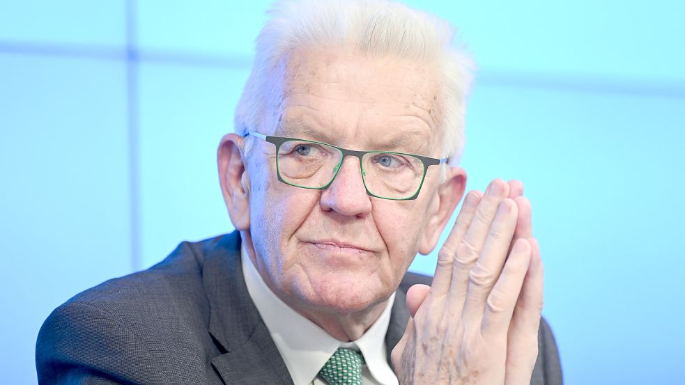 Baden-Württembergs Ministerpräsident Winfried Kretschmann war am Mittwochabend in der ZDF-Talkshow von Markus Lanz zu Gast. Foto: dpa/Bernd Weißbrod