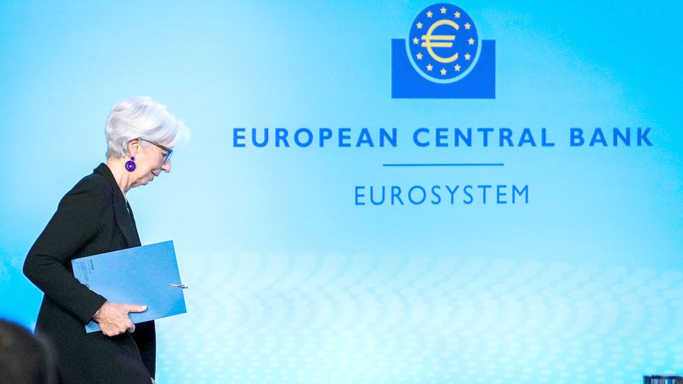 EZB-Chefin Christine Lagarde: Die Euro-Währungshüter legen im Kampf gegen die anhaltend hohe Inflation mit der achten Zinserhöhung in Folge nach. Der Rat der Europäischen Zentralbank (EZB) beschloss eine Anhebung der Leitzinsen im Euroraum um weitere 0,25 Prozentpunkte. Foto: www.imago-images.de