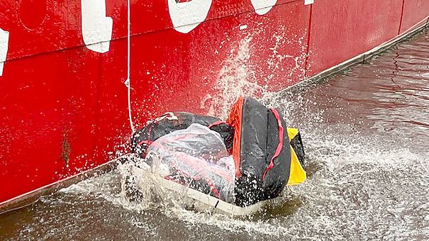 Neben der Evakuierungsübung trainiert die Feuerschiff-Crew bereits weitere Szenarien. Foto: privat
