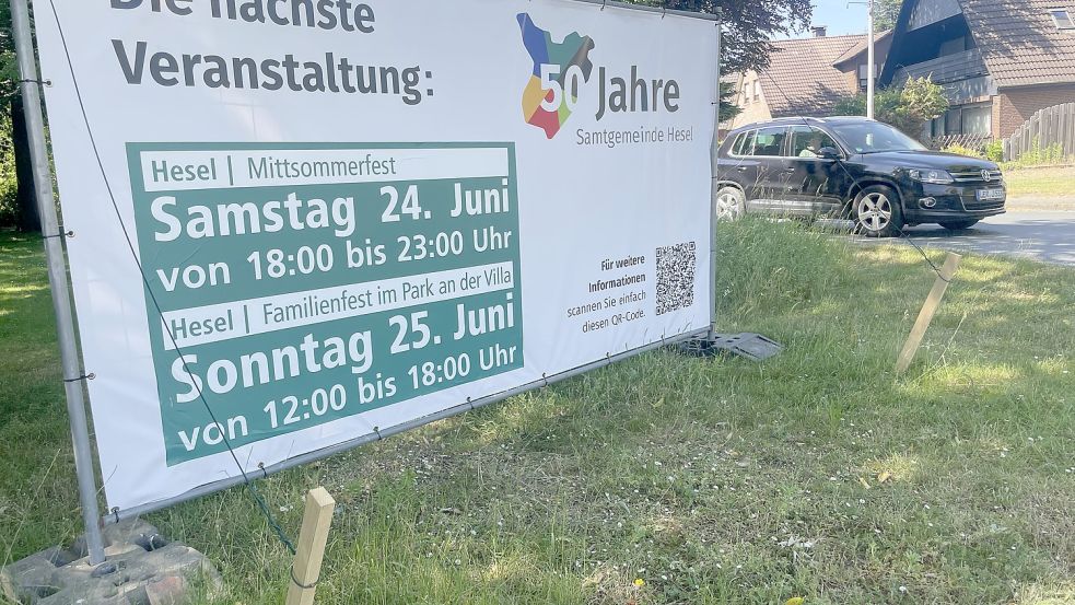 Die Gemeinde Hesel feiert an diesem Wochenende ihr Jubiläum. Foto: Nording