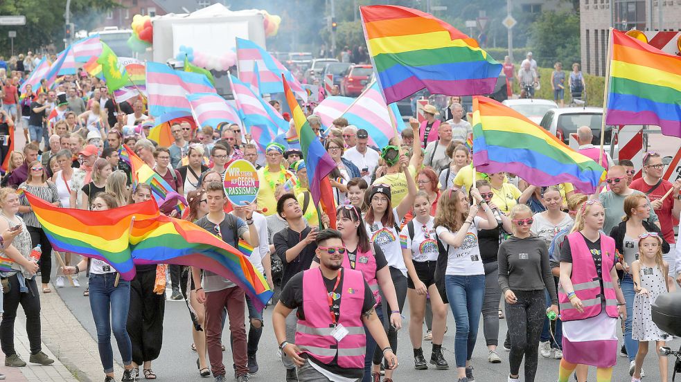 Die queere Community in Ostfriesland setzt sich schon lange für gleiche Rechte ein. Foto: Ortgies/Archiv