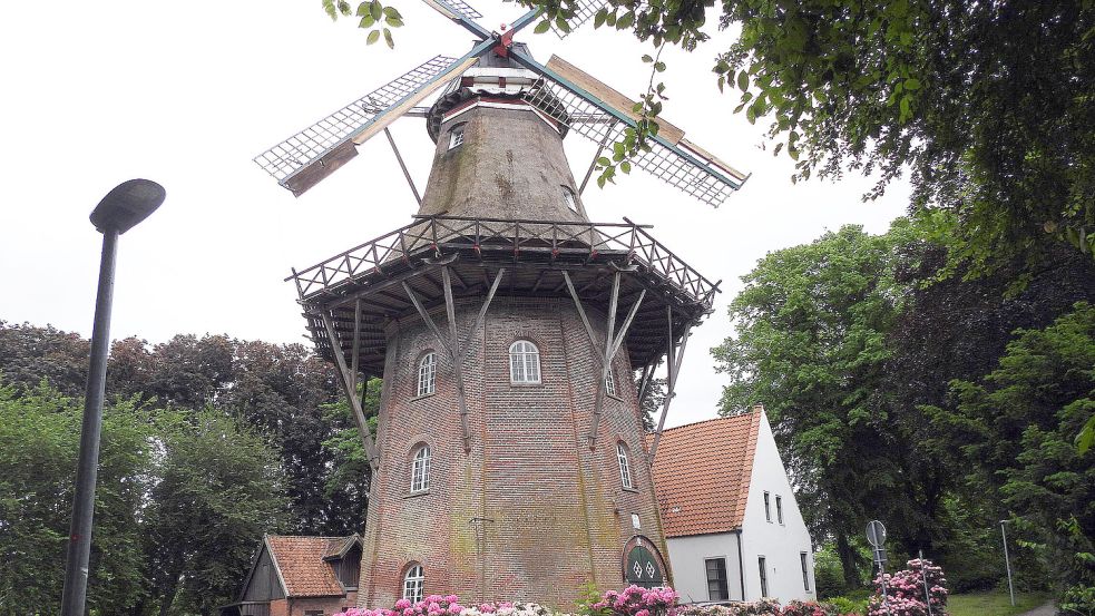 An der Vrouw-Johanna-Mühle auf dem Emder Wall beginnt die Kulturwoche. Foto: F. Doden/Archiv