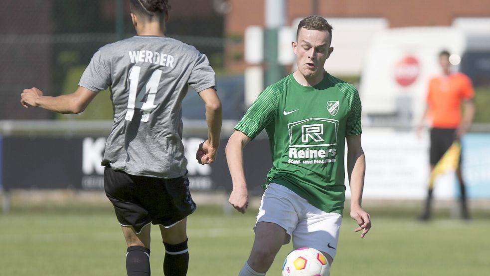 Youngster Klaas Folkerts (rechts) war einer von drei Neuzugängen in Firrels Startelf.