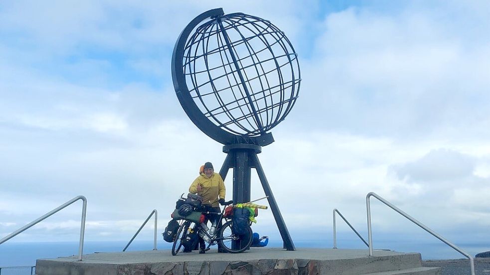 Start der jetzigen Reise am Nordkap - dem nördlichsten Punkt Europas. Foto: privat