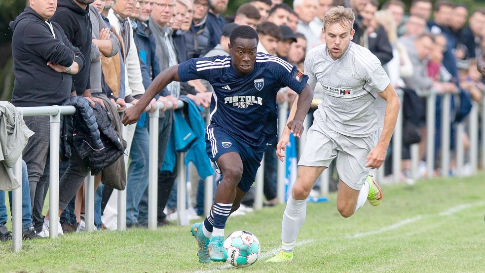 Said Abbey war – im Vergleich zum Liga-Auftakt in Ramlingen – die einzige Neuerung in der Emder Startelf. Er begann für den fehlenden Tido Steffens.