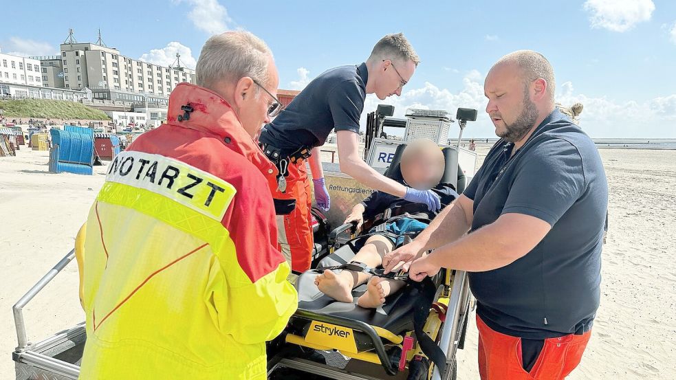Das Kamerateam ist dabei, wenn Chefarzt Stefan Karl Förg (links) und Notfallsanitäter Timo Schneckmann (rechts) Menschen helfen. Fotos: NDR