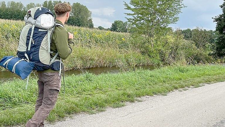 Maximilian Nesslauer versuchte, möglichst ohne Umwege gen Norden zu gehen. Oft war die Strecke ruhig und beschaulich, doch längst nicht immer. Foto: privat