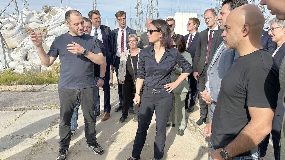 Außenministerin Annalena Baerbock besucht Kiew. Der Ukraine-Krieg steckt in einer Pattsituation fest Foto: dpa/Jörg Blank