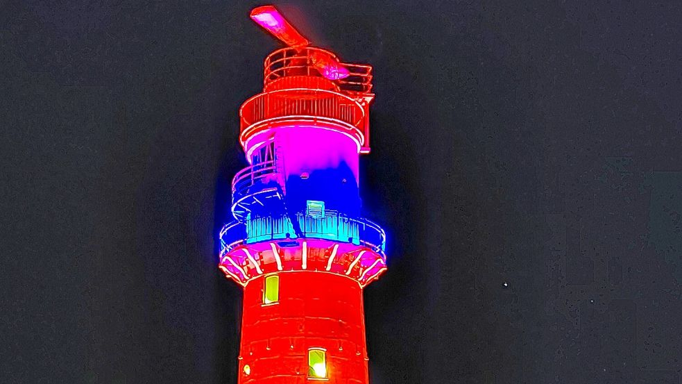 Im wahrsten Sinne ein Highlight: der elektrische Leuchtturm. Foto: Ferber